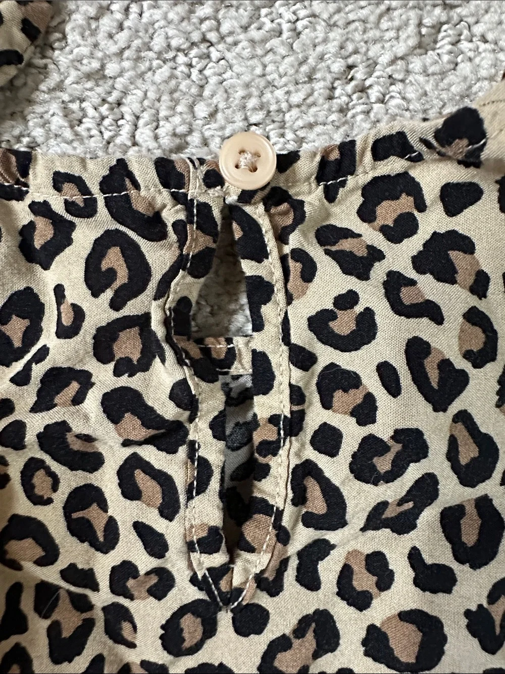 Old Navy Toddler Girls Leopard Tunic Tank Top - Tan & Black